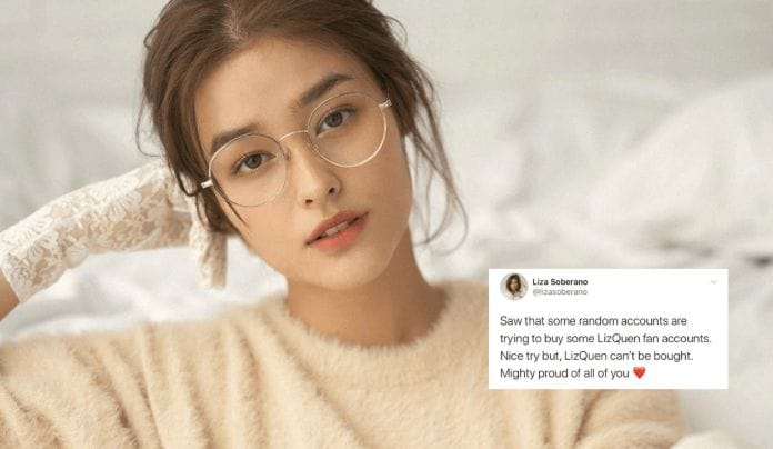 ‘LizQuen can’t be bought’: Liza Soberano proud of fans for refusing to sell accounts